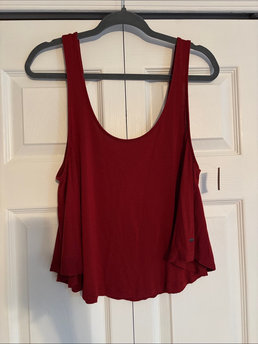 American Eagle Outfitters Deep Red Swing Tank Top